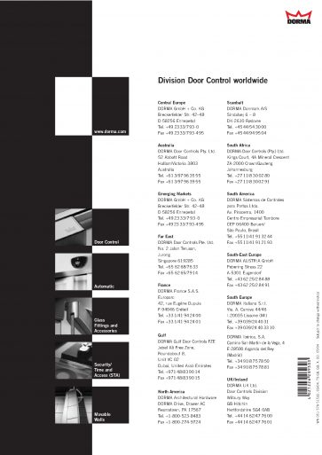 Door Closer Dorma TS 68 Hold Open