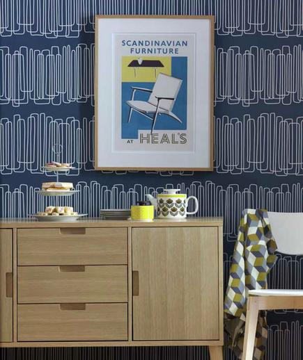 24 Contoh Desain Wallpaper Dinding yang Cantik - Bold - Best Home Wallpaper Design