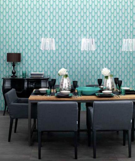 24 Contoh Desain Wallpaper Dinding yang Cantik - Energetic - Best Home Wallpaper Design