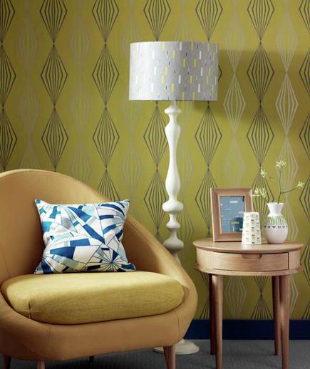 24 Contoh Desain Wallpaper Dinding yang Cantik - Striking - Best Home Wallpaper Design