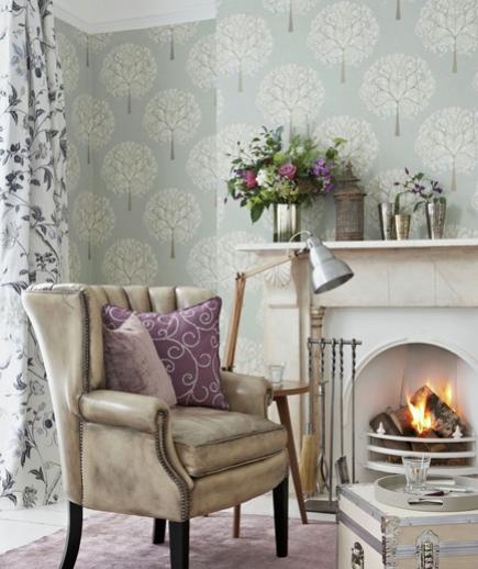 24 Contoh Desain Wallpaper Dinding yang Cantik - Tranquil - Best Home Wallpaper Design