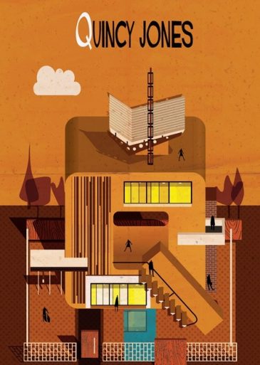 Arsitek terkenal dunia dalam ilustrasi