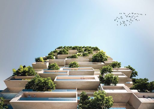 Green Apartment Design with Vertical Forest