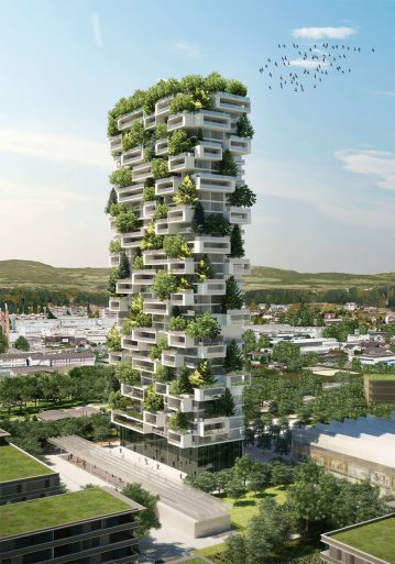 Green Apartment Design with Vertical Forest