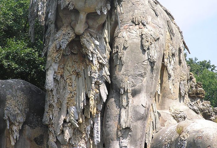 Beauties of Giant 16th Century Colossus Sculpture in Italy