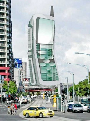 Buildings with Smartphone Shape Architecture