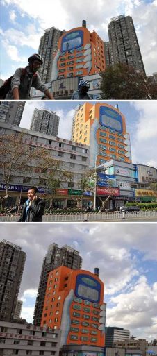 Buildings with Smartphone Shape Architecture
