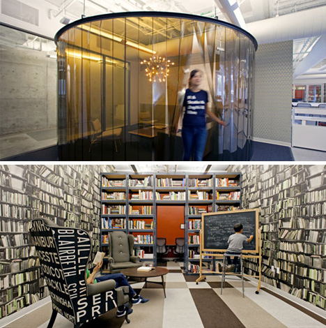 Office Designs with No Cubicle Design