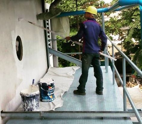 memilih cat warna dinding untuk kantor