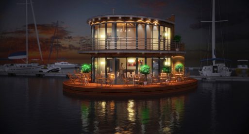 Penginapan Terapung dengan Arsitektur Modern
