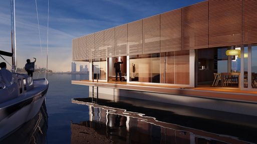 Penginapan Terapung dengan Arsitektur Modern