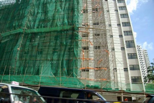 Scaffolding Bambu di Hongkong