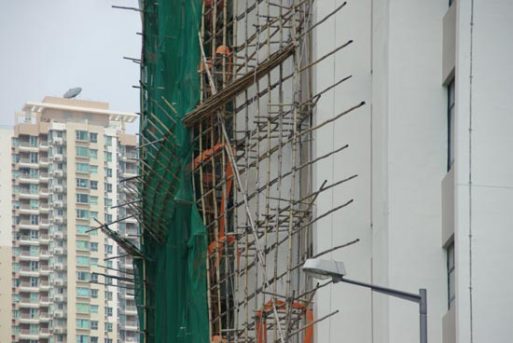 Scaffolding Bambu di Hongkong