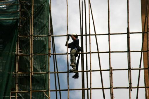 Scaffolding Bambu di Hongkong