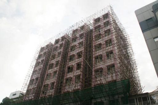 Scaffolding Bambu di Hongkong