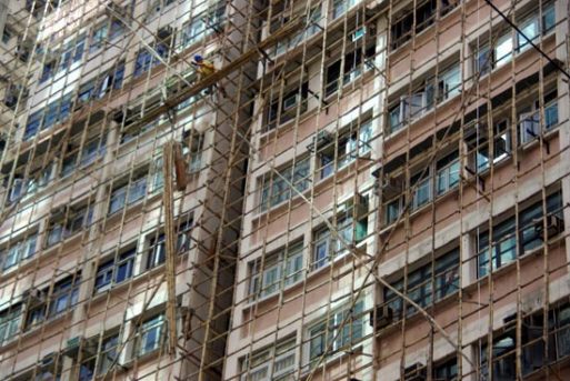 Scaffolding Bambu di Hongkong