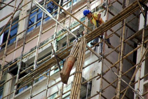 Scaffolding Bambu di Hongkong
