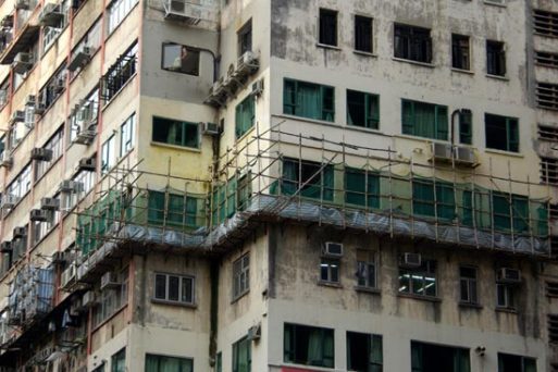 Scaffolding Bambu di Hongkong