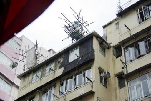 Scaffolding Bambu di Hongkong