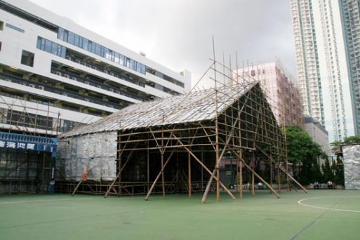 Scaffolding Bambu di Hongkong