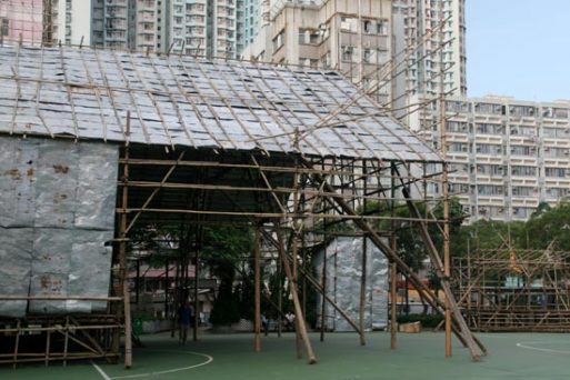 Scaffolding Bambu di Hongkong