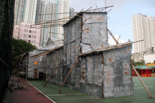 Scaffolding Bambu di Hongkong
