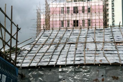 Scaffolding Bambu di Hongkong