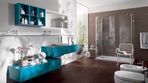 Interior Kamar Mandi Dengan Warna Elegan yang Ngetren
