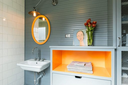Interior Kamar Mandi Dengan Warna Elegan yang Ngetren