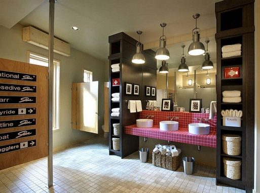 Interior Kamar Mandi Dengan Warna Elegan yang Ngetren