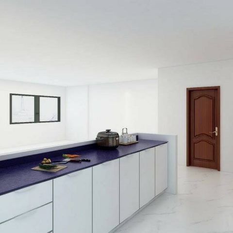 Lemari Dapur Almunium Dicat Ungu