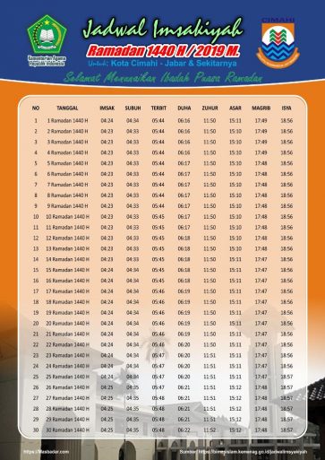 Jadwal Imsakiyah Ramadhan 2019 1440 Free Download