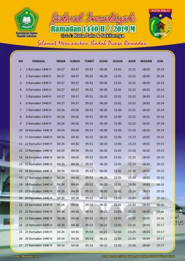 Jadwal Imsakiyah Ramadhan 2019 1440 Free Download