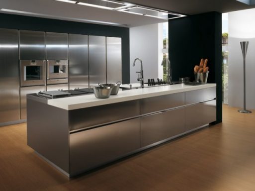 18 Desain Dapur Stainless Steel Yang Indah