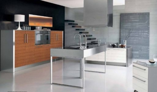 18 Desain Dapur Stainless Steel Yang Indah