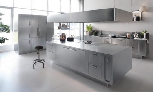 18 Desain Dapur Stainless Steel Yang Indah