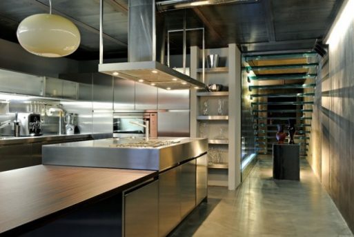 18 Desain Dapur Stainless Steel Yang Indah