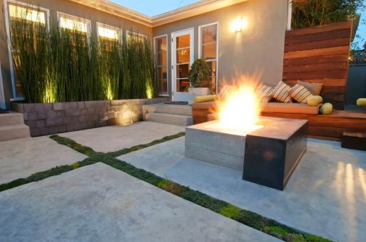 Contoh Teras Beton dengan Desain yang Indah