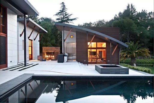 Contoh Teras Beton dengan Desain yang Indah
