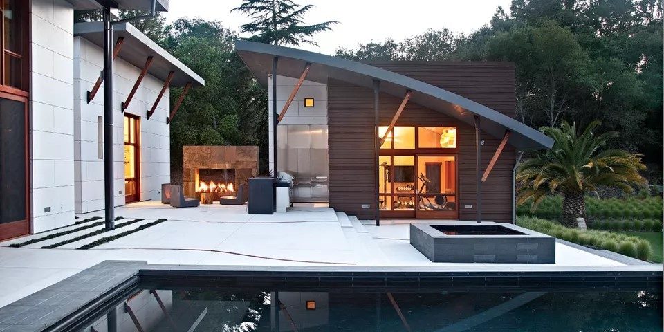 Contoh Teras Beton dengan Desain yang Indah