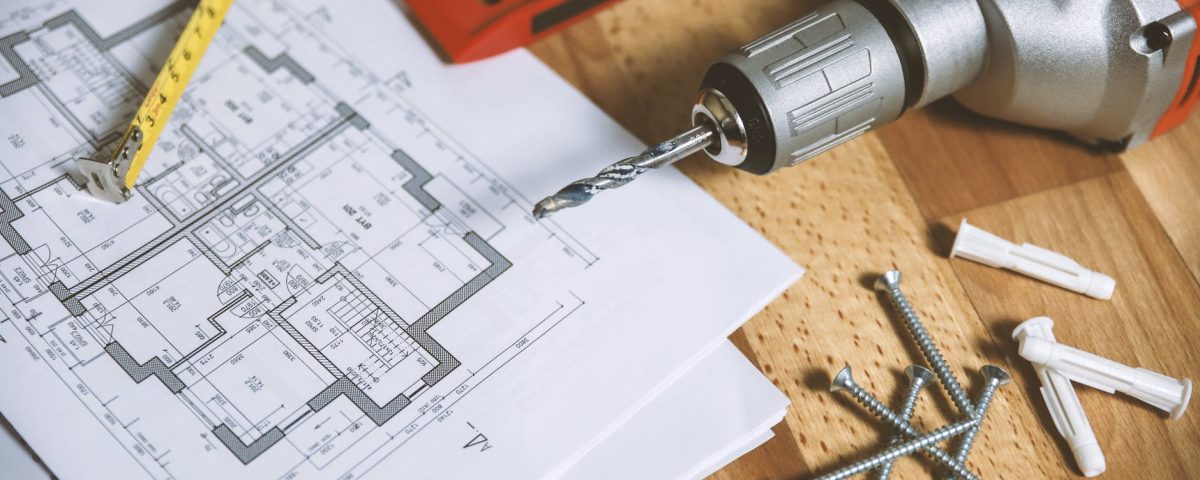 floor plan on table