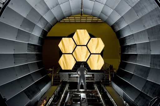 man standing on stainless steel filamend